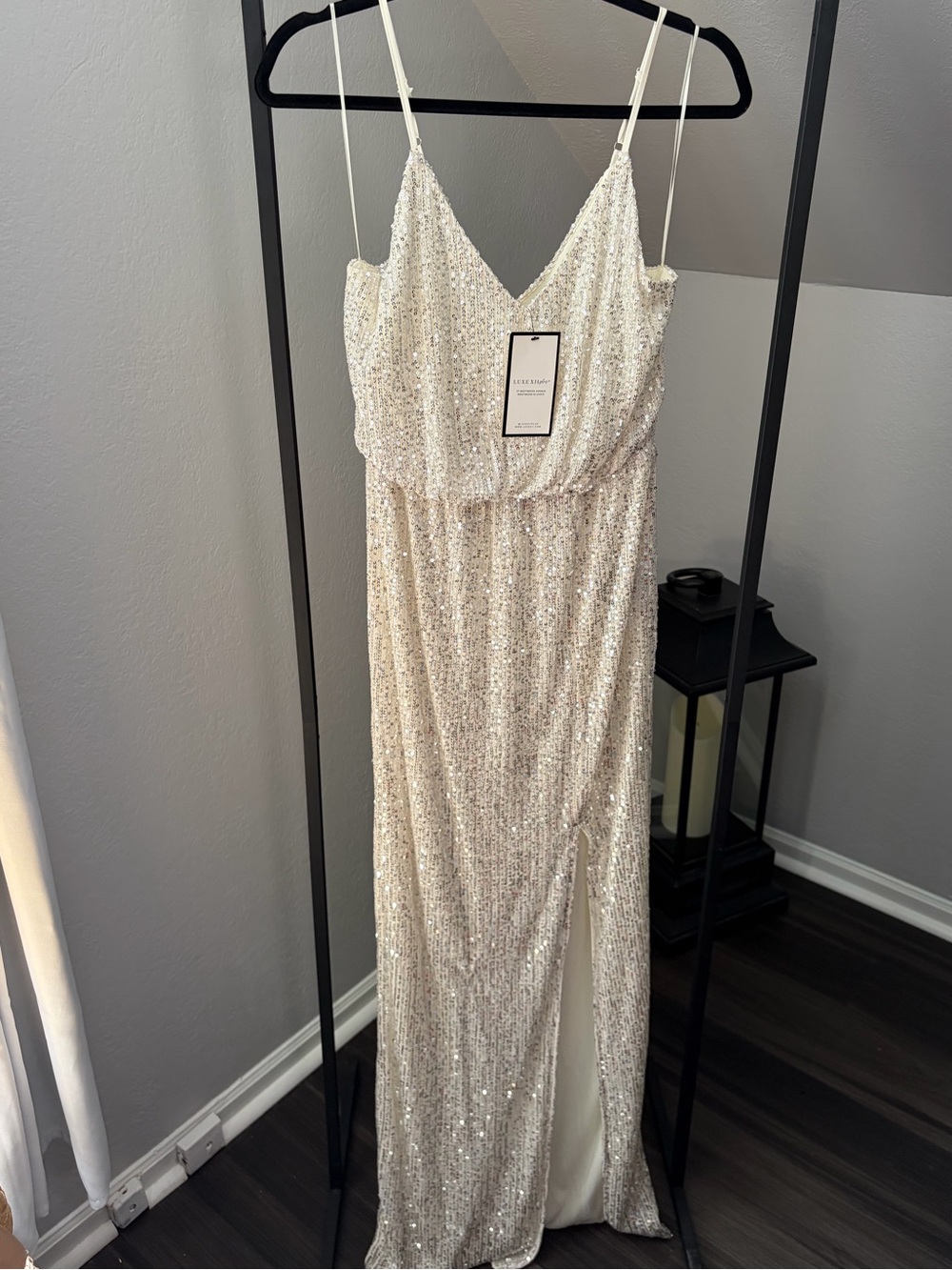 SEQUIN SLIP GOWN